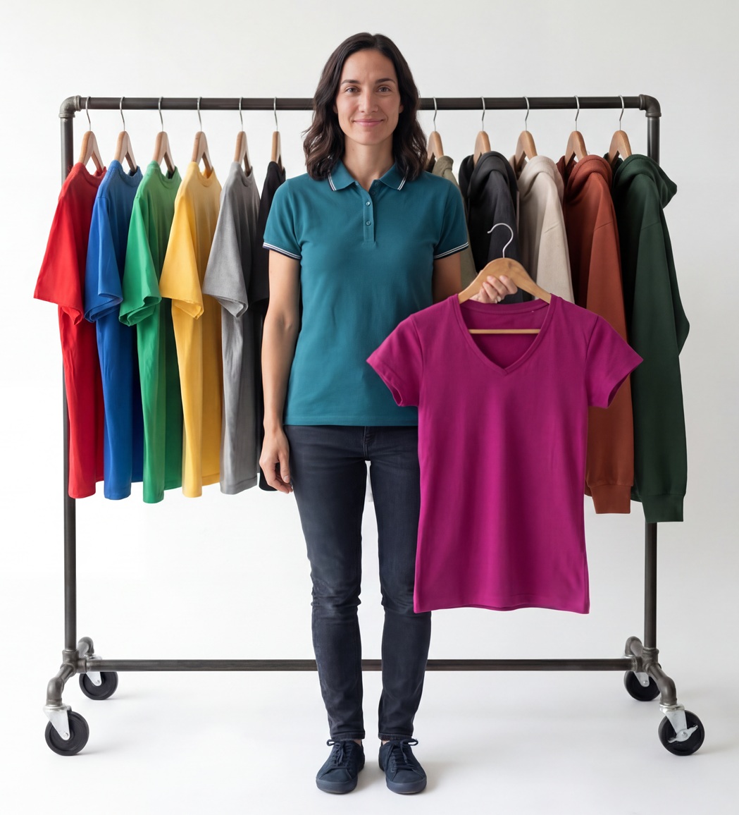 Specialista in abbigliamento non stampato