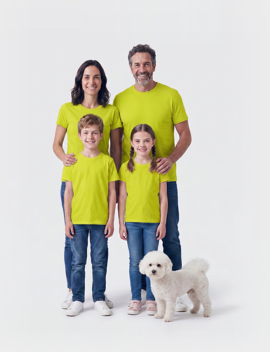 Abbigliamento coordinato per tutta la famiglia