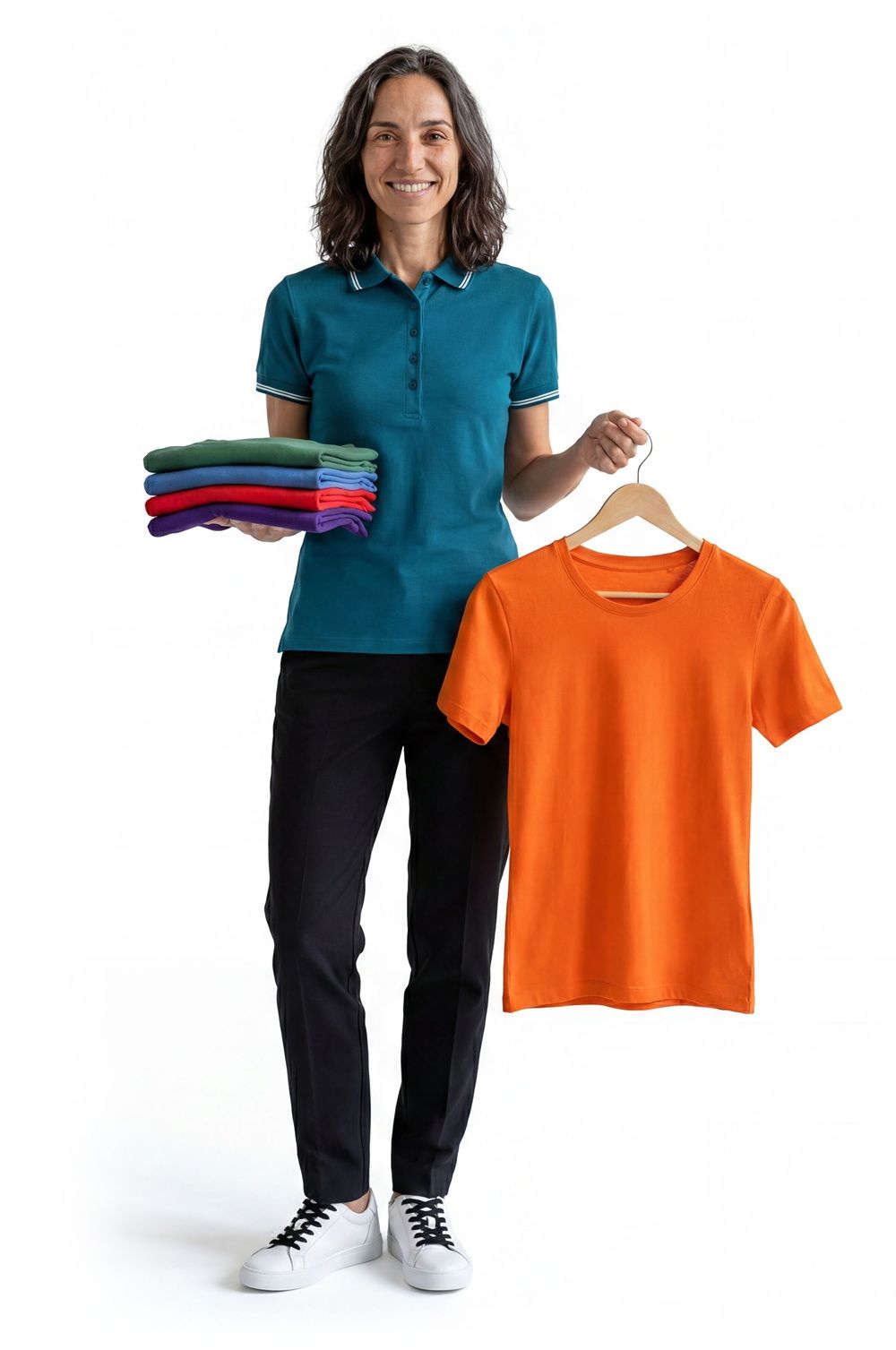 Polo elegante da donna - Polo per famiglie in stile uniforme